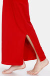 Zivame All Day Seamless Mermaid Saree Shapewear With Removable Drawcord - Tango Red1 — thumbnail 7